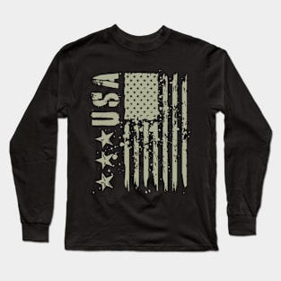 USA distressed Long Sleeve T-Shirt